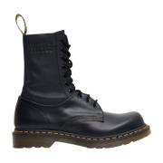 Dr. Martens Läderpanel Snörstövlar Black, Dam