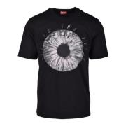 Diesel Sportig Bomull T-shirt Black, Herr