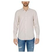 Antony Morato Slim Fit Bomullsskjorta - Beige Beige, Herr