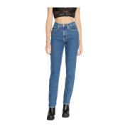 Calvin Klein Jeans Slim Cotton Blend Jeans Kollektion Blue, Dam