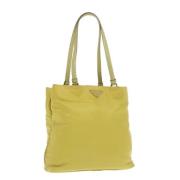 Prada Vintage Pre-owned Nylon prada-vskor Yellow, Dam