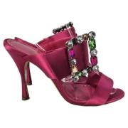 Manolo Blahnik Pre-owned Pre-owned Tyg klackskor Pink, Dam