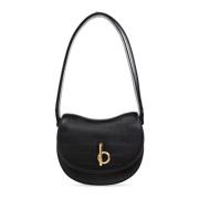 Burberry Axelväska Rocking Horse Liten Black, Dam