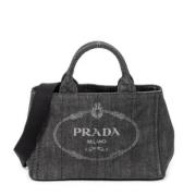 Prada Vintage Pre-owned Denim prada-vskor Black, Dam