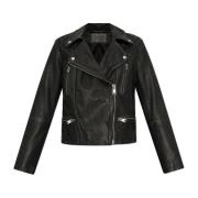 AllSaints Läderjacka Cargo Black, Dam