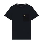 Lyle & Scott Fick-T-shirt för Män Blue, Herr