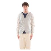 Eleventy Silke Merino Stickad Hoodie Beige, Herr