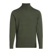 Calvin Klein Herr Turtle Neck Tröja Green, Herr