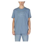 Calvin Klein Jeans Herr Bomull T-shirt och Polo Kollektion Blue, Herr