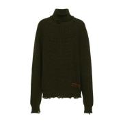 Dsquared2 Turtleneck Pullover Sweaters Green, Herr