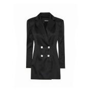 Rotate Birger Christensen Svart Mini Klänning Regular Fit Black, Dam