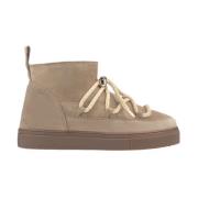 Inuikii Klassisk Låg Sneaker för Tidlös Elegans Beige, Dam