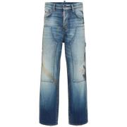 Dsquared2 Marinblå Denim Straight Leg Jeans Blue, Herr