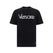 Versace Monogram Bomullstee Black, Herr