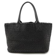 Bottega Veneta Vintage Pre-owned Laeder axelremsvskor Black, Dam