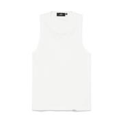 Represent Logo Plaque Sleeveless Round Neck T-shirt White, Herr