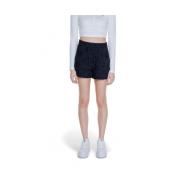 Only Svarta Bomullsshorts Vår/Sommarkollektion Black, Dam