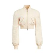 Khaite Bomber Jackets Beige, Dam