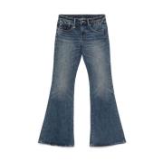 R13 Blå Klassiska Femficksjeans Blue, Dam