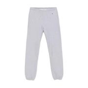 Champion Grå Bomullsblandning Jersey Sweatpants Gray, Herr