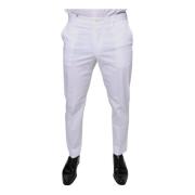 Dolce & Gabbana Vita Skinny Dress Pants med Dragkedja White, Herr