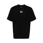 44 Label Group Svart Logotyptryck Bomull T-shirt Black, Herr