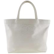 Chanel Vintage Pre-owned Laeder chanel-vskor White, Dam