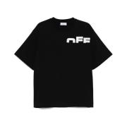 Off White Svart Crew Neck T-shirt Korta ärmar Black, Herr