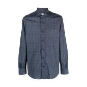 Mazzarelli Casual Shirts Blue, Herr