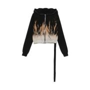 Rick Owens Mörk Skugga Huva Abstrakt Tryck Black, Dam