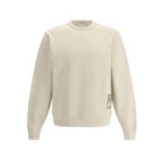 Burberry Logo Sweatshirt med Equestrian Knight Detalj Beige, Herr