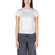 Tommy Jeans Kräm Bomull Dam T-shirt White, Dam