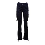 Dolce & Gabbana Cargo Side Cords Byxor för Kvinnor Black, Dam