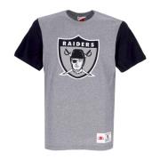 Mitchell & Ness Oakland Raiders Färgblockerad T-shirt Gray, Herr