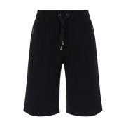 Dolce & Gabbana Bomullsshorts med dragkedjefickor Black, Herr