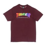 Thrasher Multifärgad Regnbåge Tee Maroon Herr T-shirt Brown, Herr