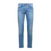 Kiton Indigo Ultra-Slim Bomullsjeans Blue, Herr