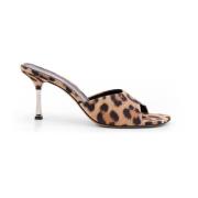 Paris Texas Animalier Suede Stiletto Sandaler Multicolor, Dam