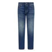 Boggi Milano Stretch Denim Jeans Blue, Herr