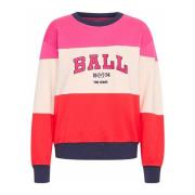 Ball Sportig Lilac Rose Sweatshirt med Cool Print Multicolor, Dam