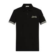 Moncler Polo med logotyp Black, Herr