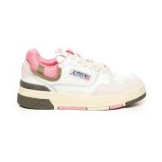 Autry Vita Rosa Sneakers Läder Mocka Mesh White, Dam