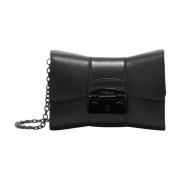 Furla Metropolis Remix Crossbody Mini Black, Dam