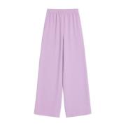 Valentino Lila Silke Flare Byxor Purple, Dam