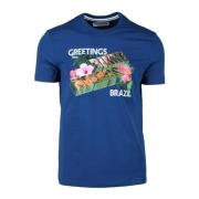 Bikkembergs Bomull Elastan T-shirt Blue, Herr