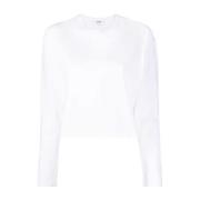 Agolde Vit Bomull T-shirt White, Dam