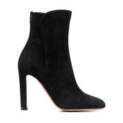 Francesco Russo Svart Half Boot med Stil Black, Dam