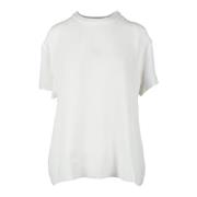 Givenchy Silkstickad Topp White, Dam