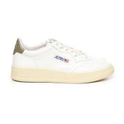 Autry Vit Grön Läder Sneakers White, Herr