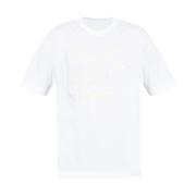 Givenchy Broderad Logotyp Jersey Crew Neck T-shirt White, Herr